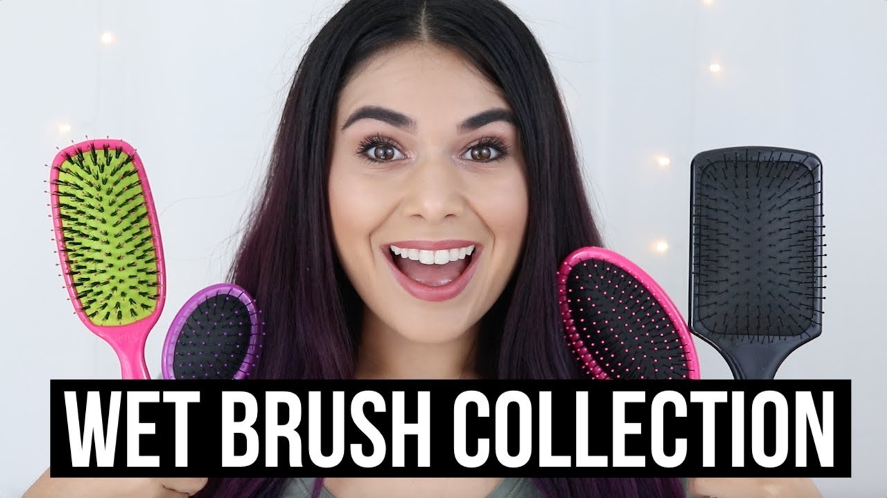 THE BEST DETANGLING BRUSH FOR THICK HAIR | WetBrush Review Collection -  YouTube