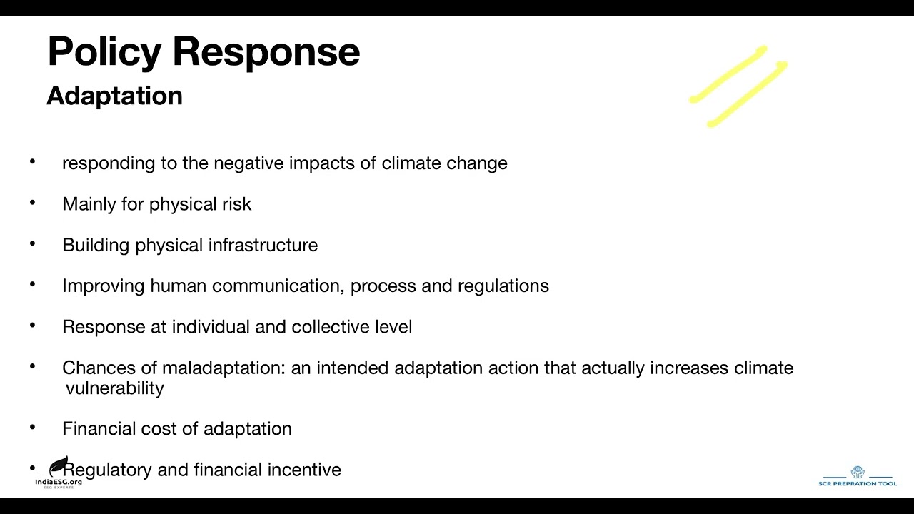 Policy Response: Adaptation