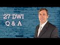 DWI questions and answers regarding DWI arrest, license suspension, insurance, employment, and DWI penalties.