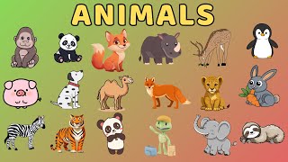 20 Animals Names for Kids | Animals Names for baby