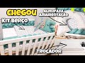 ENXOVAL DE BEBÊ: CHEGOU KIT BERÇO, ALMOFADA AMAMENTAÇÃO, TROCADOR E COLCHÃO