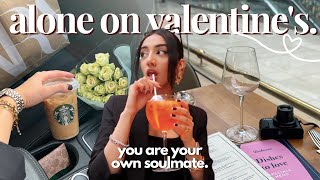 spending valentine’s day alone (but not feeling lonely) 💘 solo date vlog, self-love chat \& advice