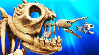 WORLD'S BIGGEST SKELETON SHARK vs EVERY FISH screenshot 4