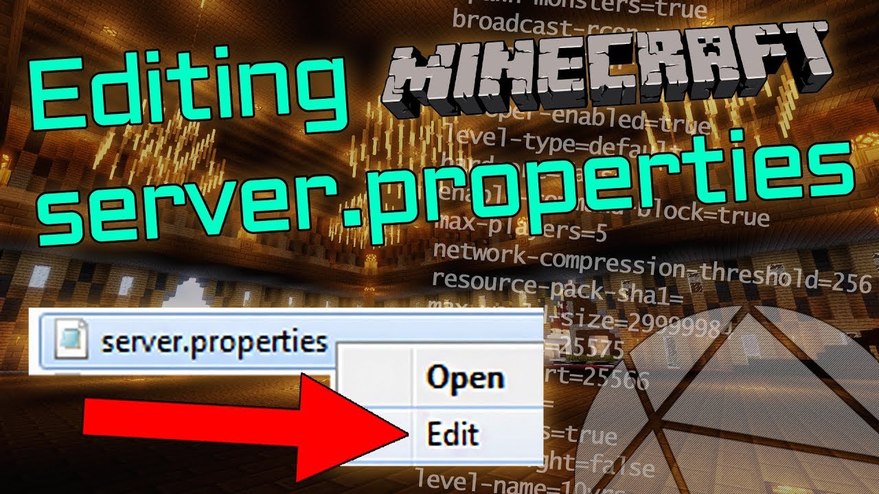 How To Setup Your Server Properties File Minecraft Server Configuration Youtube