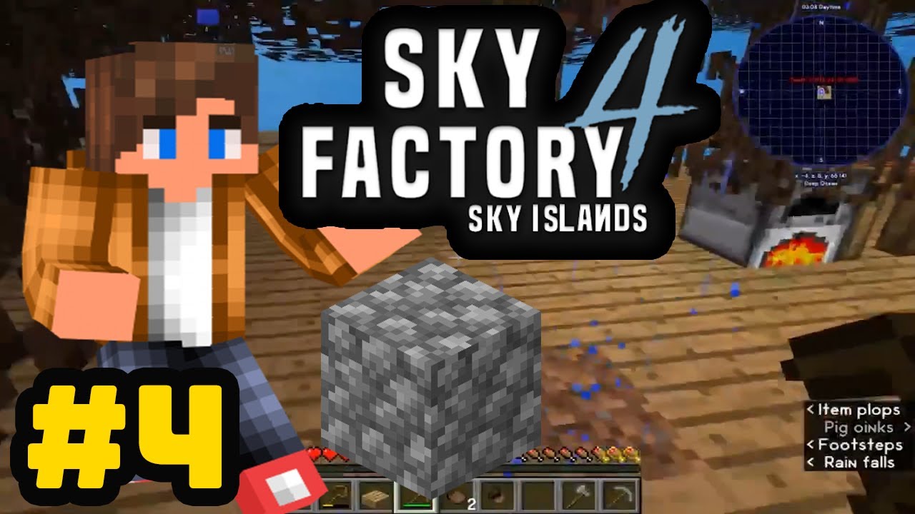 Minecraft ! Feed The Best Sky Factory 4 #4 We have Stone - YouTube