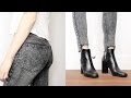 DIY Cropped Cutoff Jeans with an Uneven Hem | Easy denim tutorial