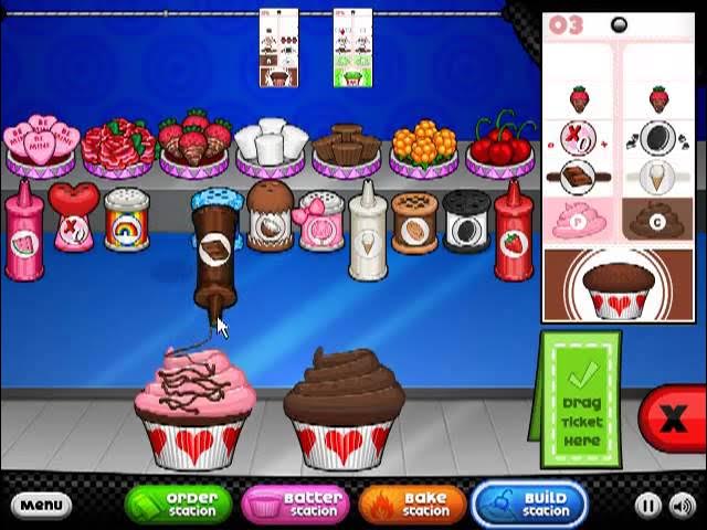 Menu Items From Papa's Cupcakeria