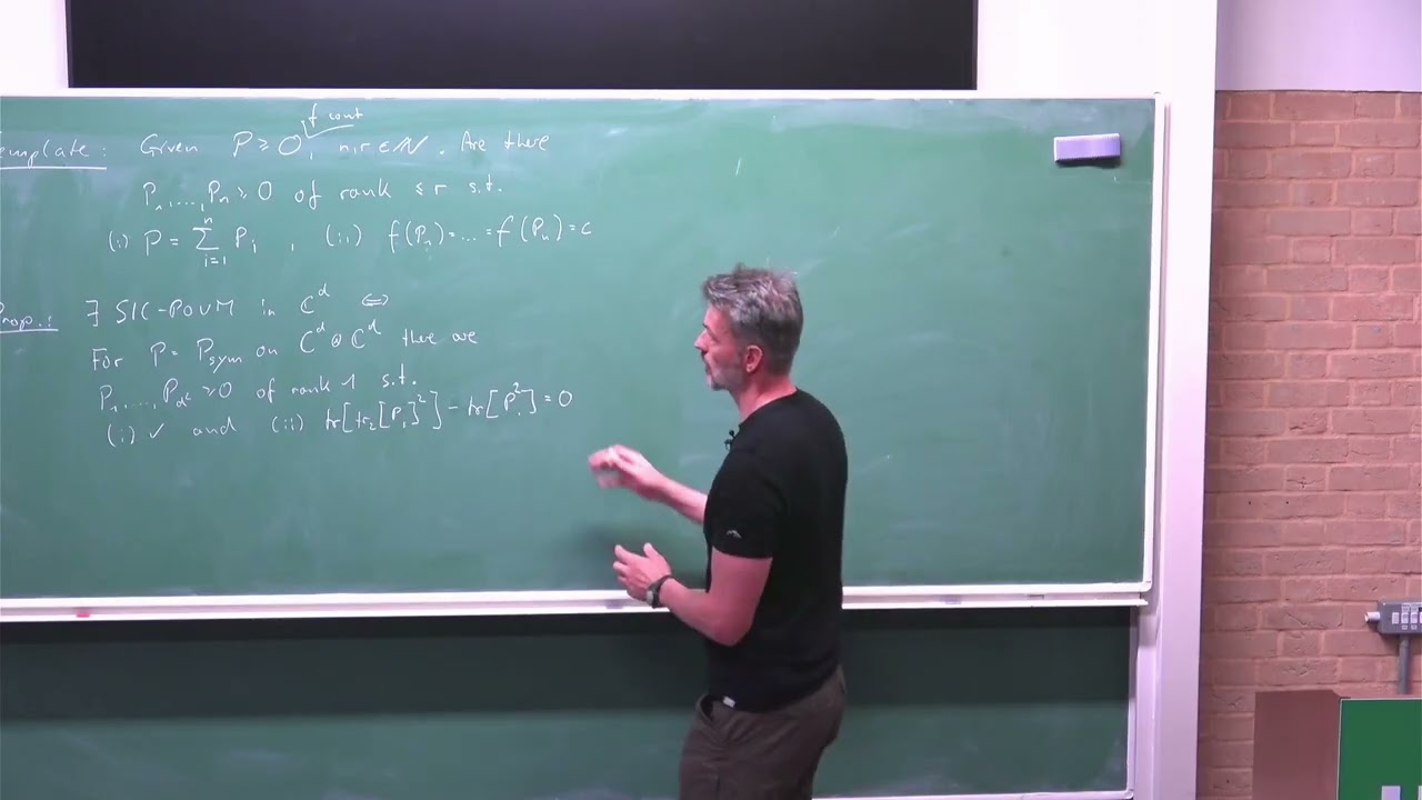 Prof. Michael Wolf | Equipartitions of positive operators