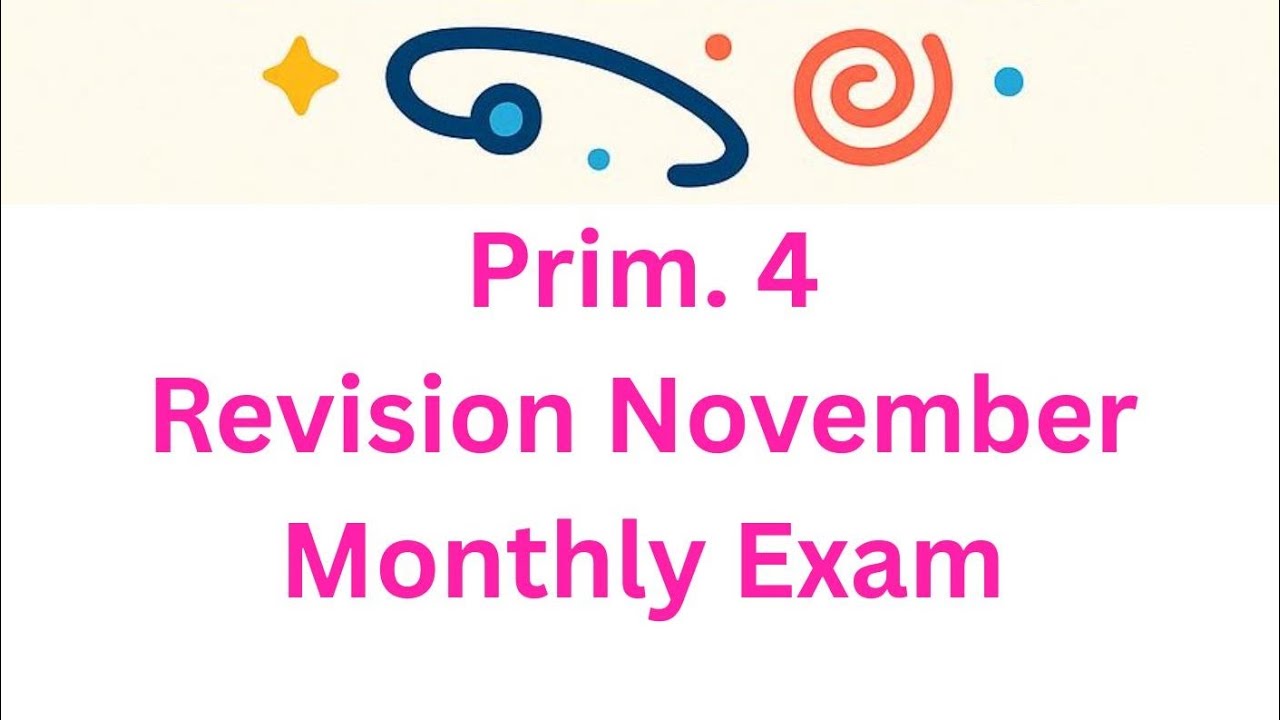 Science Prim 4 Prim. 4 Science November Monthly Exam Revision - YouTube