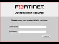 How to configure Fortigate Captive Portals (Firewall Authentication Portal)