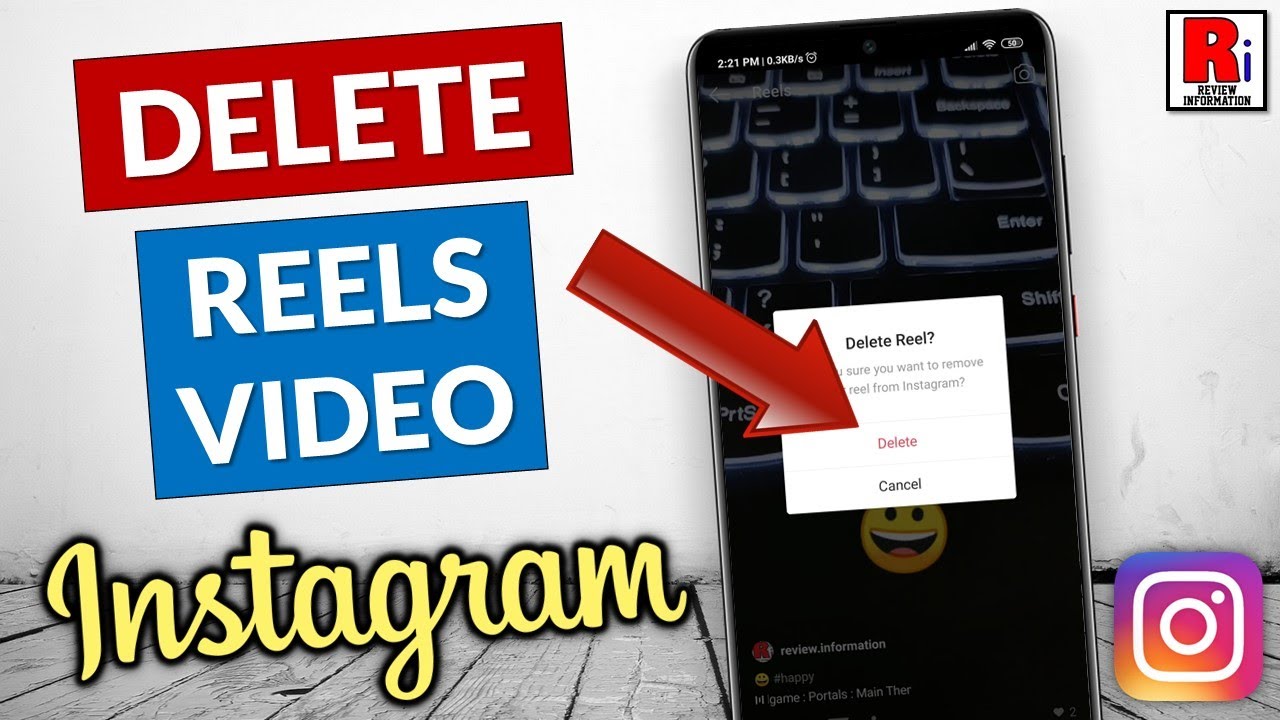 How to Delete Instagram Reels Video - YouTube