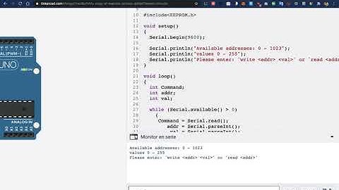 Coursera Interfacing with the arduino, Peer Assignment: EEPROM Sketch