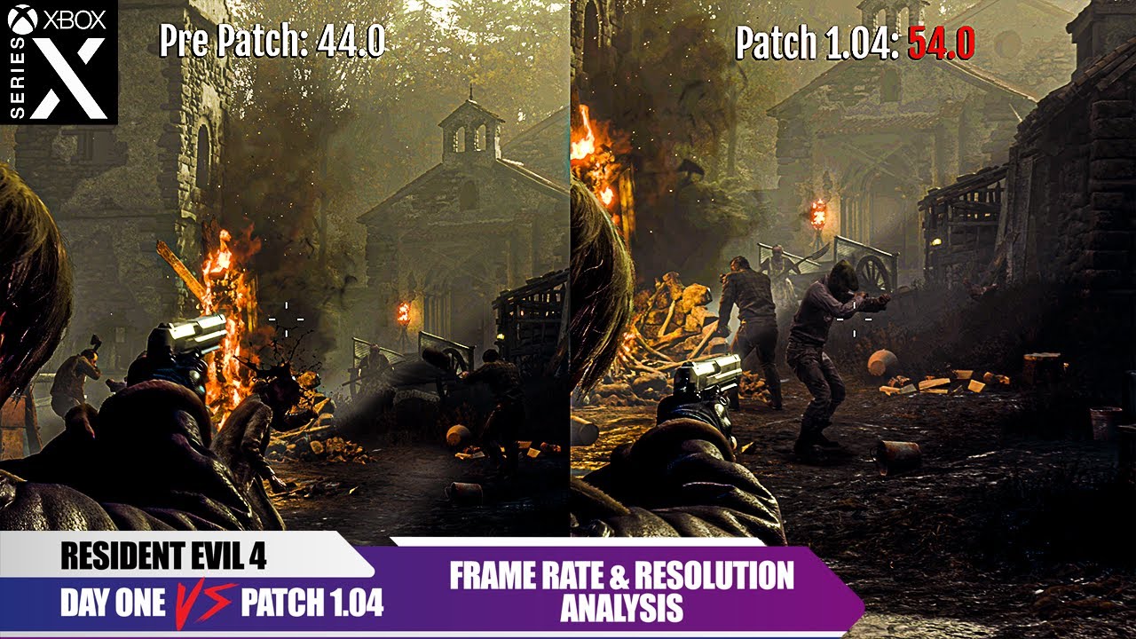 Resident Evil 4, Day One Vs Patch 1.04, Resolution Mode, Xbox Series X