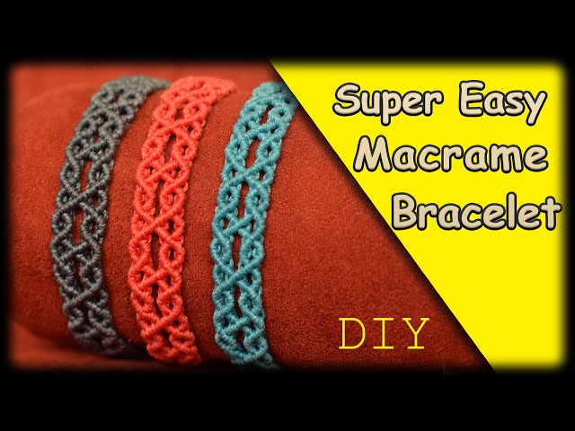 12 Easy DIY Macrame Friendship Bracelet Tutorials for Beginners | Macrame  for Beginners