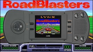 RoadBlasters - Atari Lynx (1990) LCD Scan Lines + Glitchy Emulation