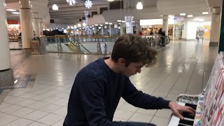 Playing BITCH LASAGNA in a mall until someone asks me to stop in order to save PewDiePie
