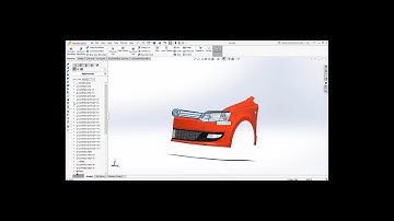 Volkswagen Polo PART-3 (Fender) {SOLIDWORKS] [TIME-LAPSE]