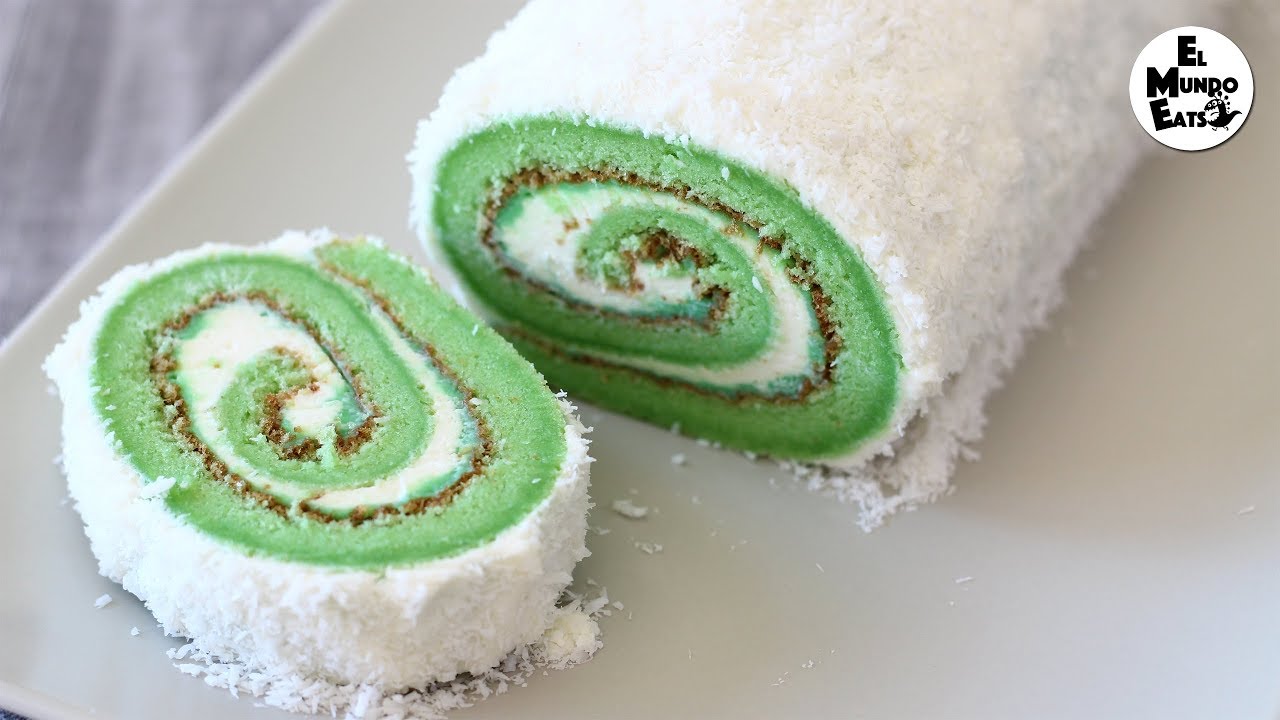 Pandan Roll Cake - YouTube