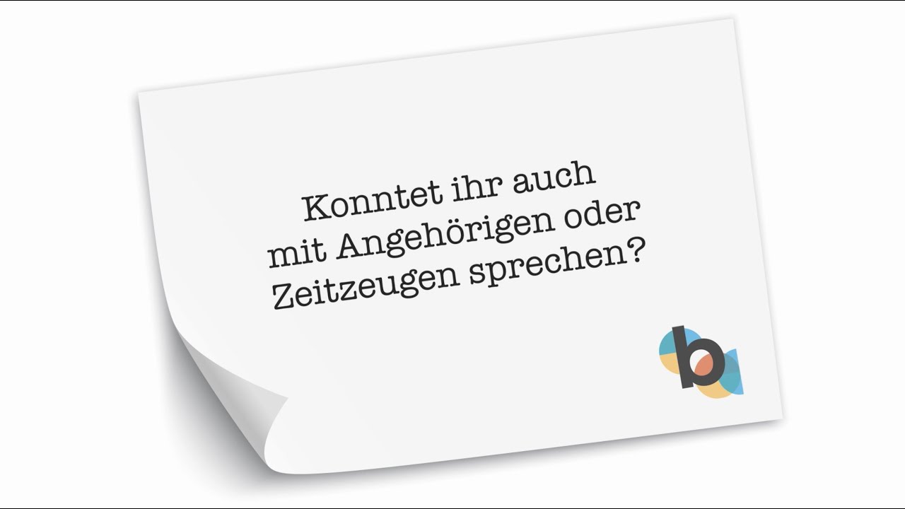 Interview Marc Rothemund - Zeitzeugen und Angehörige (Edit)