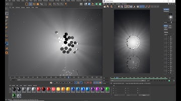 Randomly Volumetric Light Effects workflow Cinema 4D