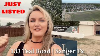 New Listing In Sanger, Tx! Check Out This 3-bedroom, 2-bathroom Home For Only $275,000!