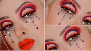 Orange Eye Makeup/Orangenes Augenmakeup/bperfect carnival palette xl