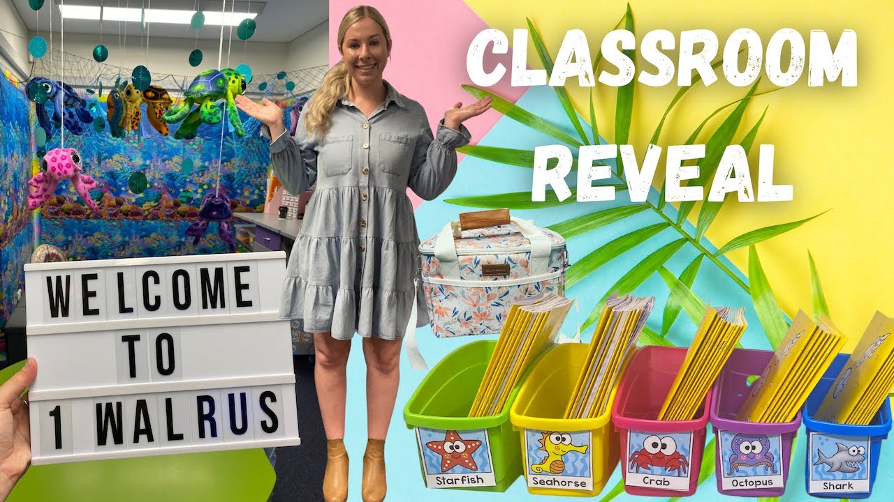 Classroom Reveal 2022: Welcome to my ocean themed classroom