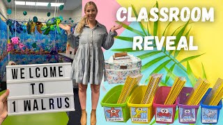 Classroom Reveal 2022: Welcome to my ocean themed classroom