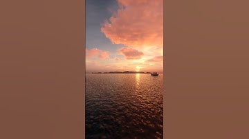 Sunset sea timelapse (Corona renderer) #3d #3dsmax #render #timelapse #sky #clouds #sunset