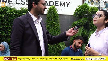 🎤 Conversation with a CSS Aspirant #lahorecssacademy #education #csspakistan
