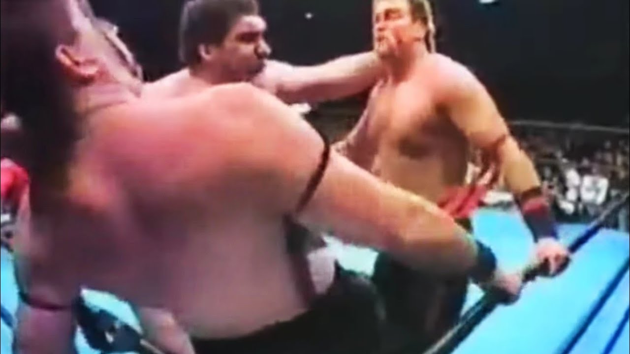WWE WVR AJPW ANDRE THE GIANT GIANT BABA VS MASTERS NITRON 11/25/1990  FULLY REMASTERED SD 4K 60FPS