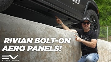 Rivian R1S / R1T Bolt-on Aero Covers for RMaxx Rivian Running Boards, Replace Factory Plastic Panels