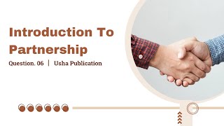 Question 6 | Chapter 2| Partnership Accounts| Class 12| Usha Publications
