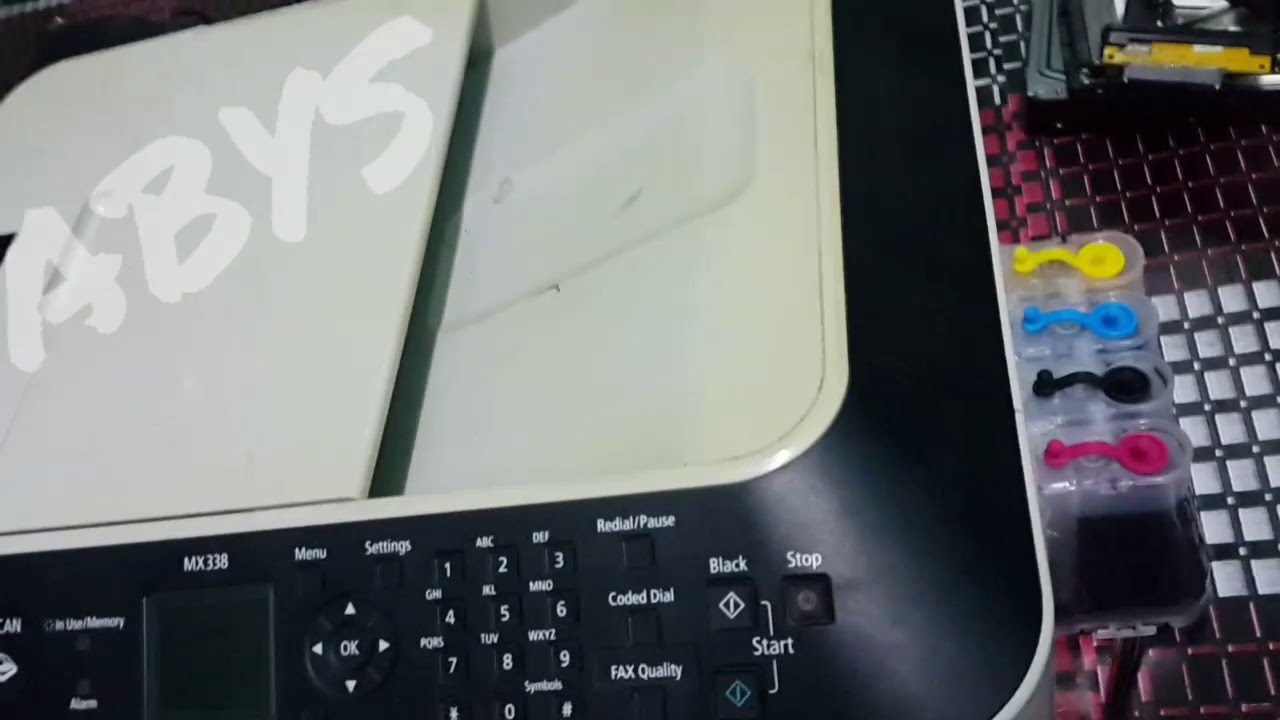 Canon MX338 with external ink tank CISS