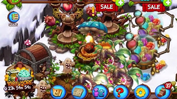 Getting level 19 in my singing monsters dawn of fire!