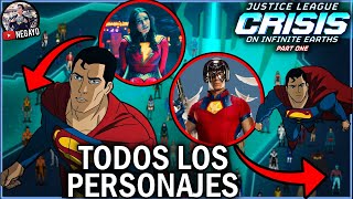 TODOS LOS PERSONAJES DE LA CRISIS EN TIERRAS INFINITAS PARTE 1