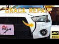 Cracked Bumper Repair | REPAIRING WITHOUT REPLACING ANYTHING | Broken Headlight Tab| Paint | ALIMECH