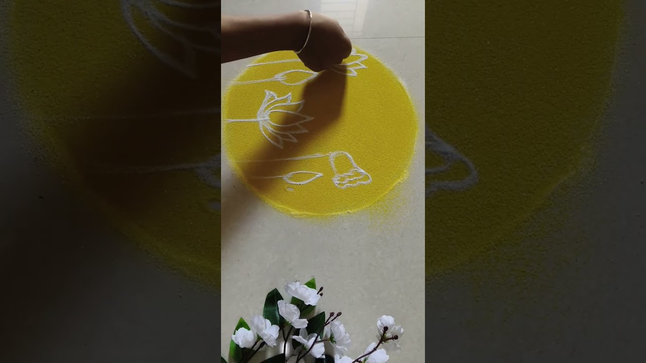 New year simple rangoli 