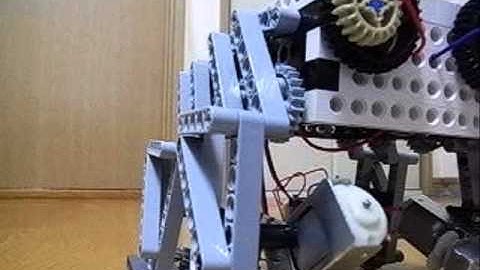 Wireless Remote Control Lego 4 Legged Walking Robot with Wheel 1