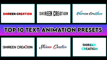 Part# 17 Top 10 New Trending Text Animation Presets | Alight Motion Text Animation Presets Download