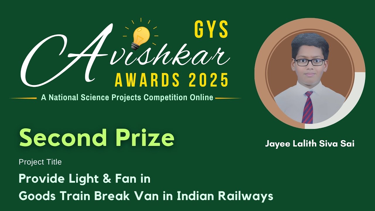2nd Prize - GYS Avishkar Awards 2025