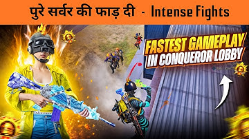 🔥Fastest 1v4 Intense Clutches in Conqueror 1000 Rank Lobby | BGMI Gameplay