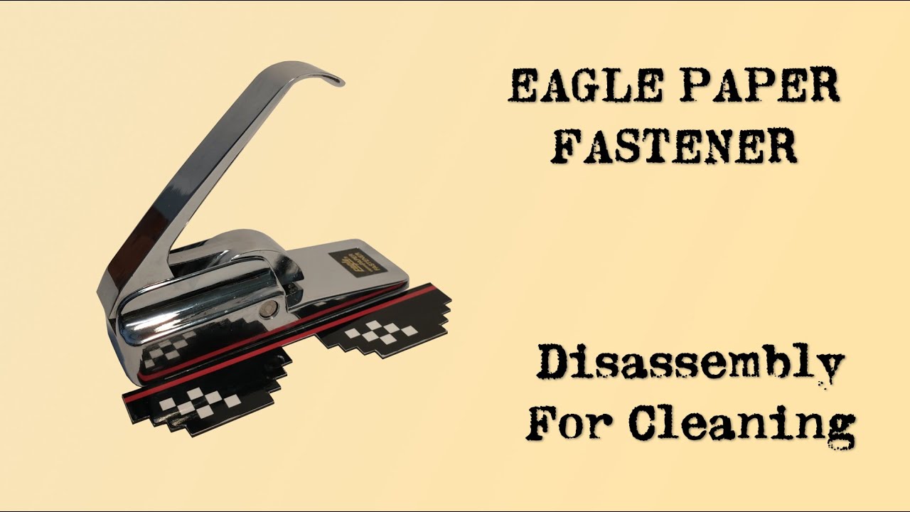 Eagle Paper Fastener disassembly for cleaning - YouTube
