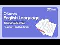 O Levels English 1123 | Demo Lecture 1 | Miss Irha Junaid