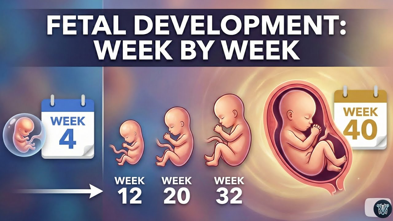 Fetal Development Week by Week Explained | Baby Growth 3D Animation