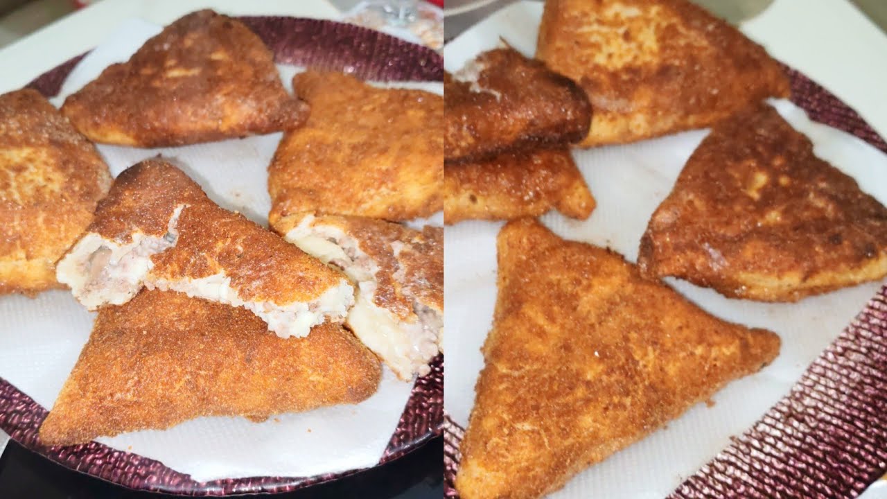 فطائر المقلاة كريسبي بحشو بنين 🌮❤️🌷