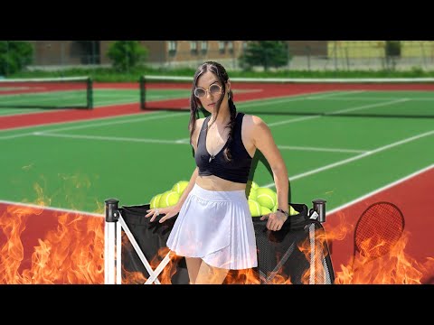 I Tried Playing Tennis for The First Time Ever | Sasha Grey
