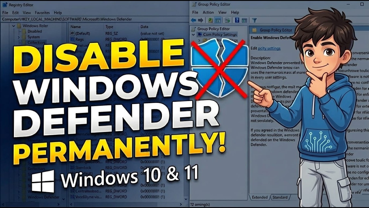 How to Disable Windows Defender in Windows 10 & 11 Step-by-Step - YouTube