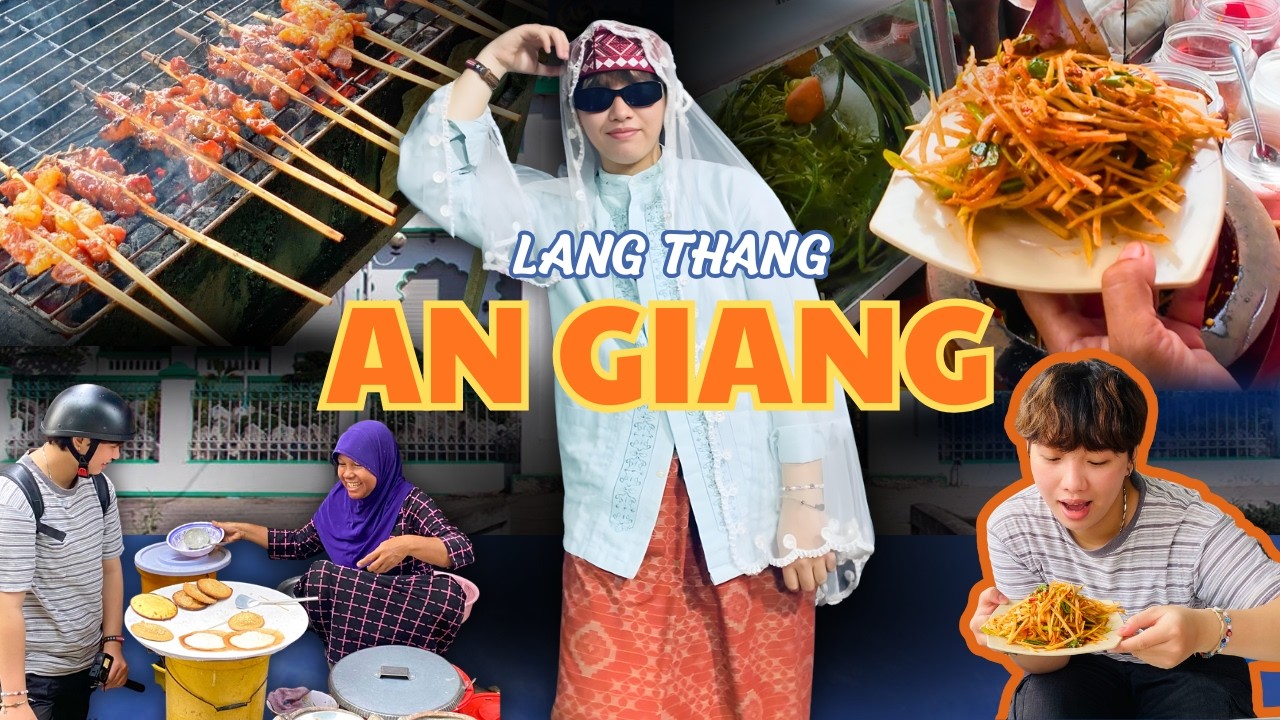 Một ngày ở làng người Chăm An Giang - Và hành trình càn quét những món ngon Tri Tôn, Châu Đốc #vlog2