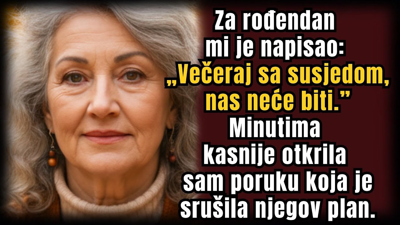 Na rođendan mi sin napiše: “Večeraj s susjedom” — poruka poslije toga uništila mu je nasljedstvo